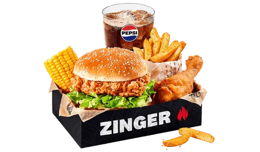 Zinger Box Meal with 1 piece of chicken