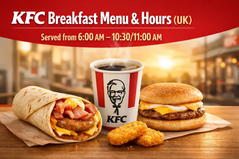 KFC Breakfast Menu prices