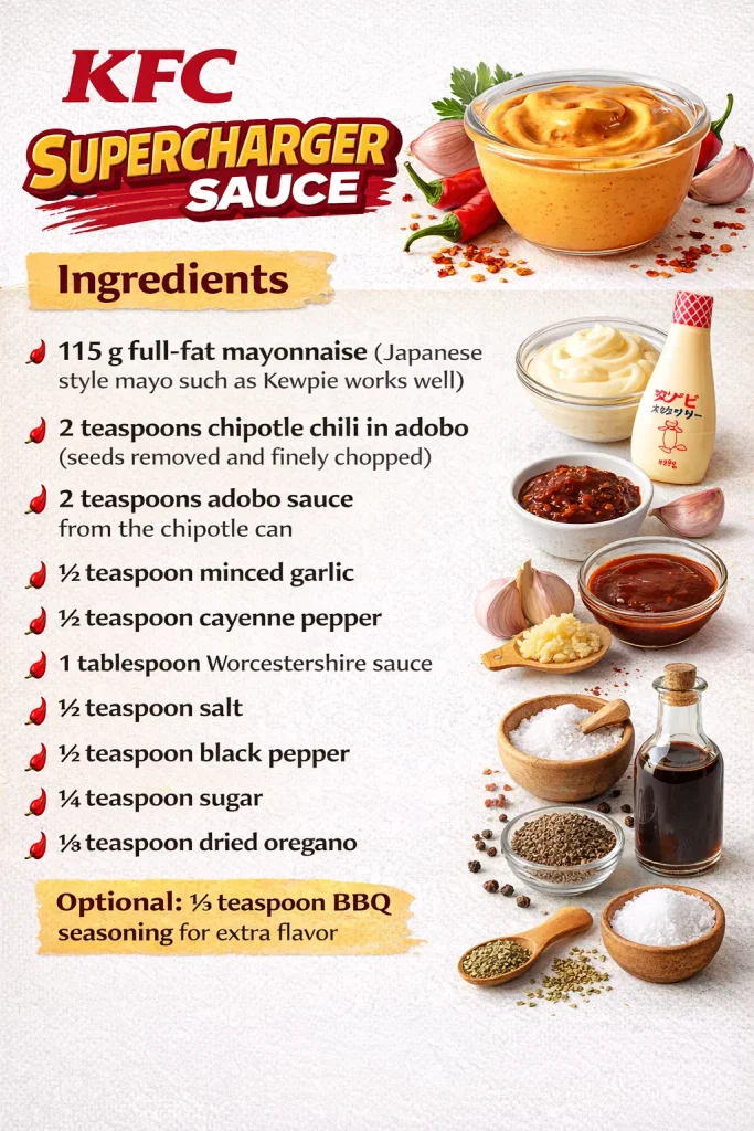 KFC Supercharger Sauce Recipe