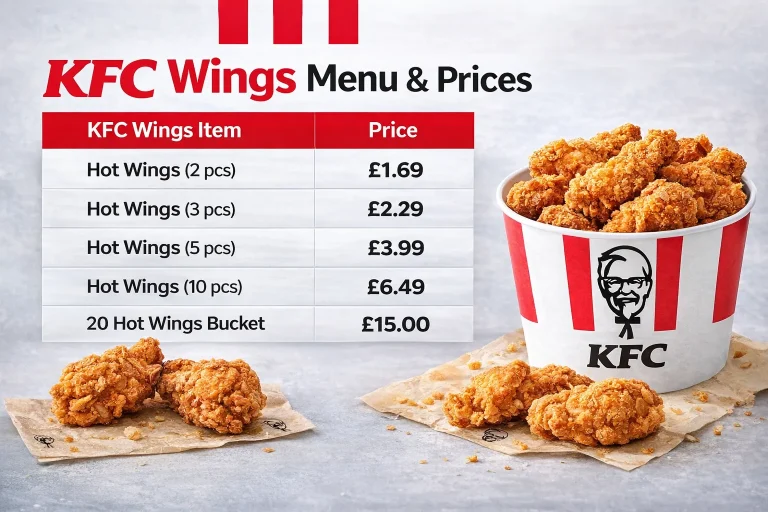 KFC wings prices