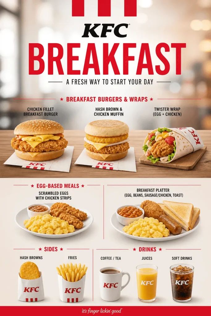 KFC Breakfast Menu